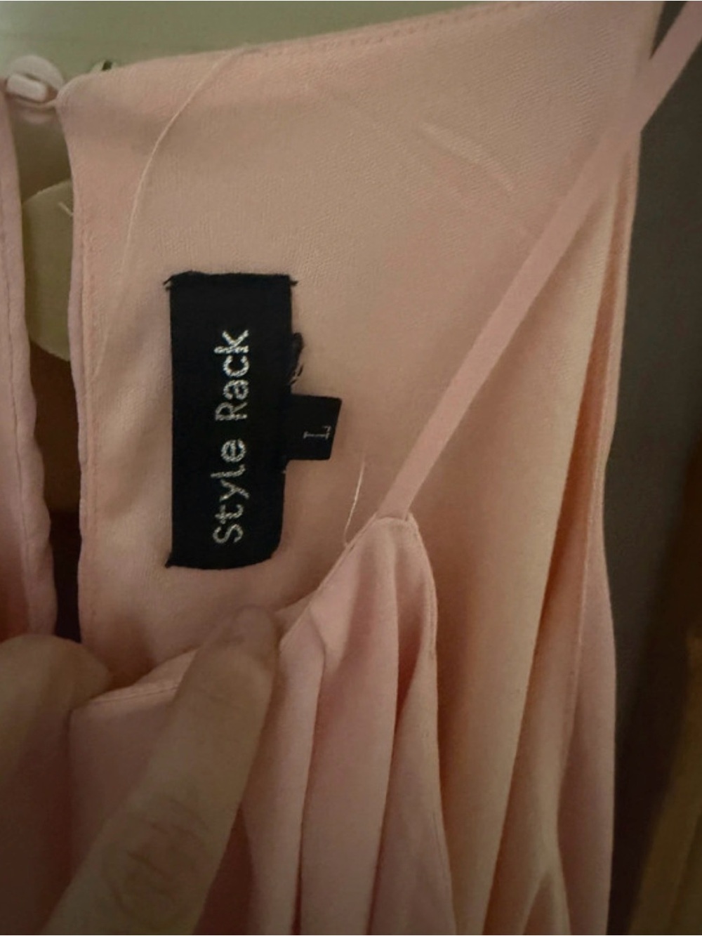Style Rack Blush Pleated Mini Dress - Picture 3 of 3